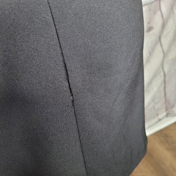 NWT ZARA Black Strap Women's Midi Dress Zip Back Sz L - Picture 7 of 7